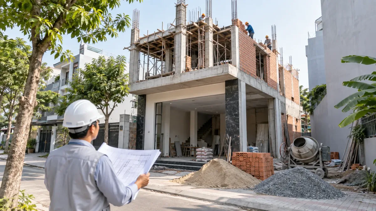 Quy trình xây nhà trọn gói Biên Hòa từ khảo sát đến bàn giao