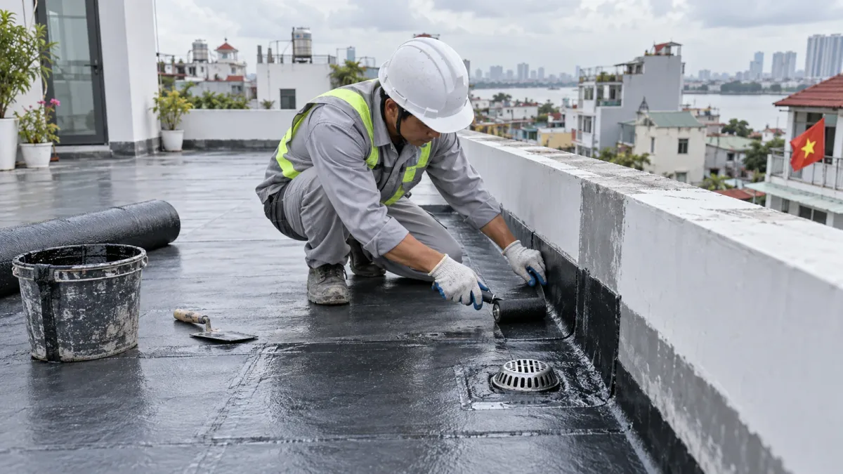 Chống thấm nhà phố: Vị trí trọng yếu và cách nghiệm thu