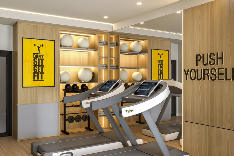 Phối cảnh phòng tập tại nhà
